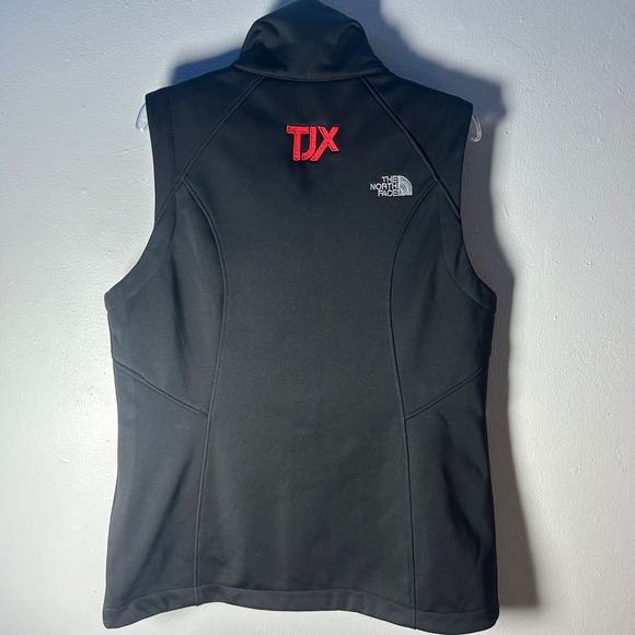 The North Face Womens Soft Shell Vest Black Full Zip TJX Logo Embroidered Size M - Picture 7 of 8